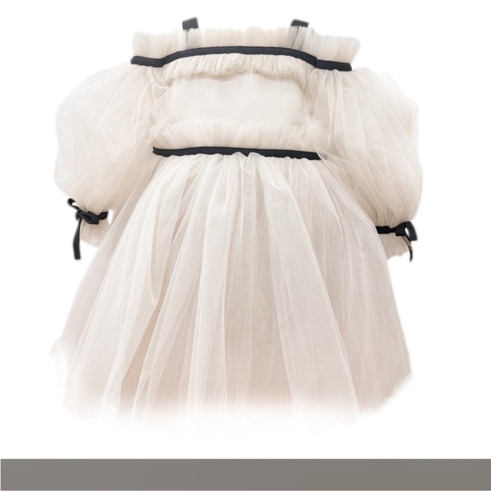 Petite Maison Kids Coco Caramel Tulle dress